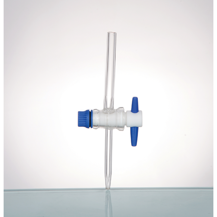 STOPCOCK,PTFE KEY, STRAIGHT (BURETTE)